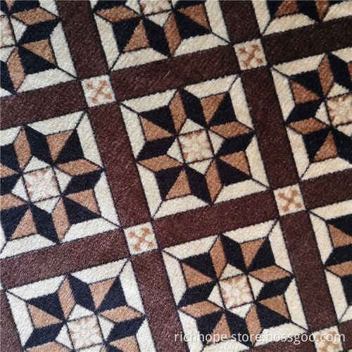 Weft Custom Printed African Polyester Fabric Velvet